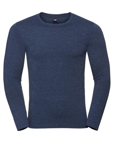 T-shirt uomo HD maniche lunghe Bright navy marl