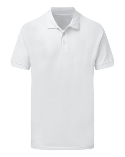 Polo uomo piqué White