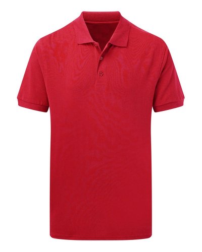 Polo uomo piqué Red