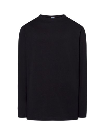 T-shirt uomo Regular manica lunga Black