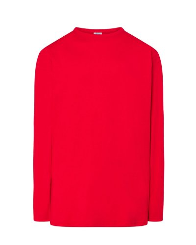 T-shirt uomo Regular manica lunga Red