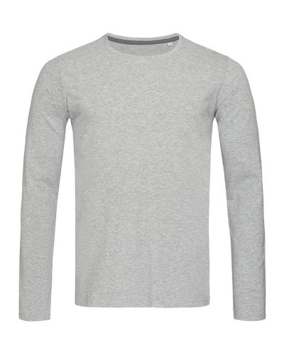T-shirt Clive maniche lunghe Grey Heather