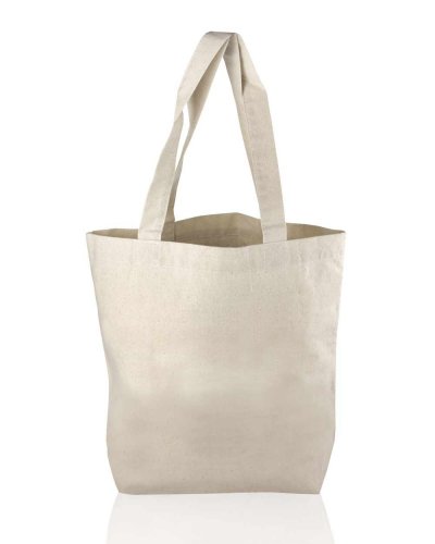 Shopper in cotone con tasca interna