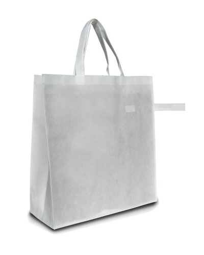 Shopper in TNT richiudibile ad ombrello White