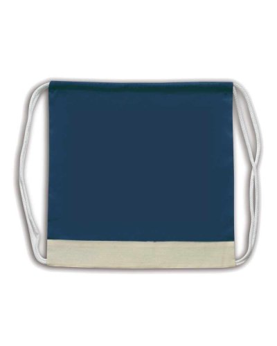 Sacca Zaino in Cotone Blu Navy