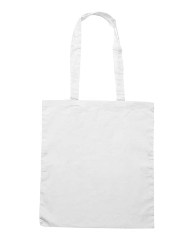 Borsa shopping in cotone Canvas con soffietto