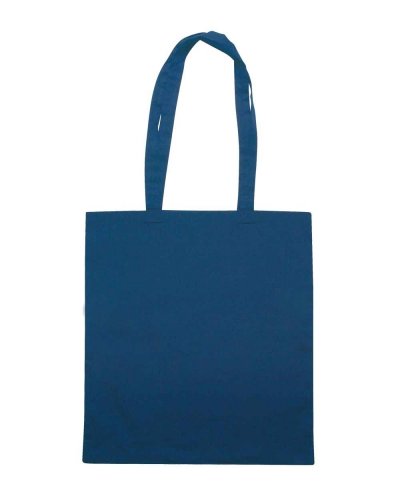 Borsa shopping in cotone Canvas con soffietto