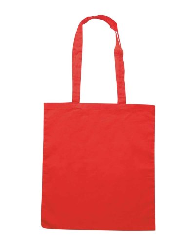 Borsa shopping in cotone Canvas con soffietto