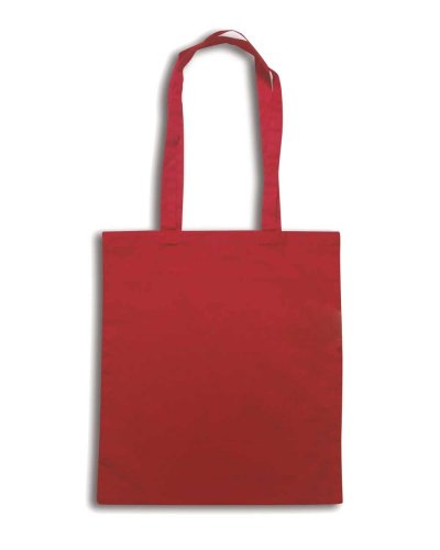 Borsa shopping in cotone manici lunghi