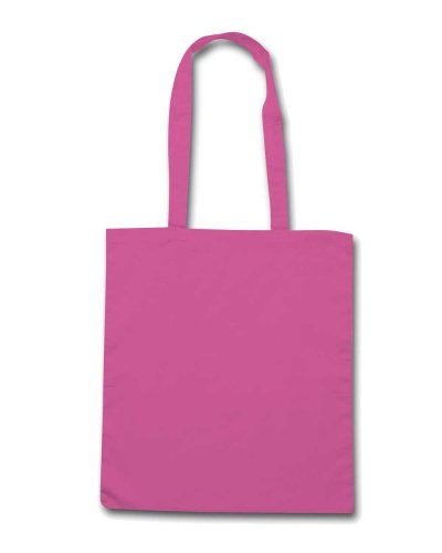 Borsa shopping in cotone manici lunghi