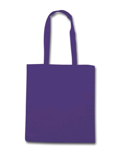 Borsa shopping in cotone manici lunghi