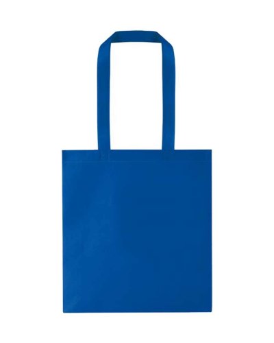 Borsa in TNT termosaldata con soffietto Blu