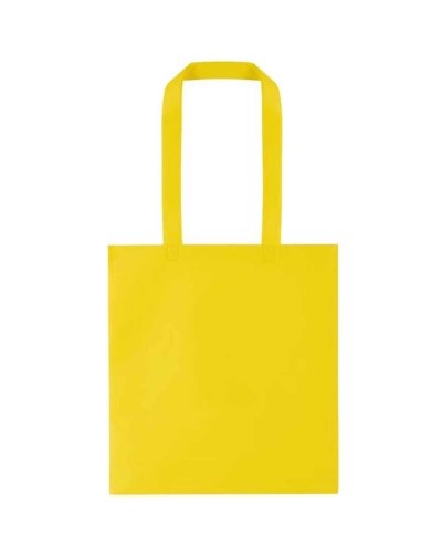 Borsa in TNT termosaldata con soffietto Giallo