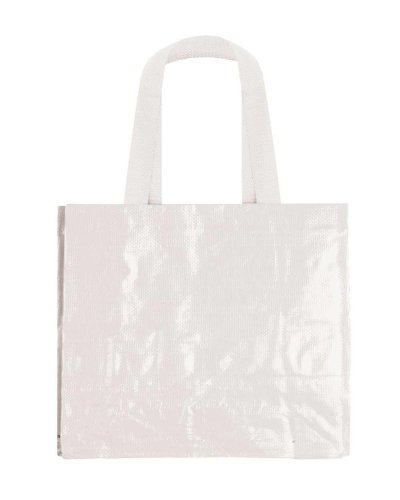 Borsa Shopping Polipropilene laminato con manici lunghi Bianco