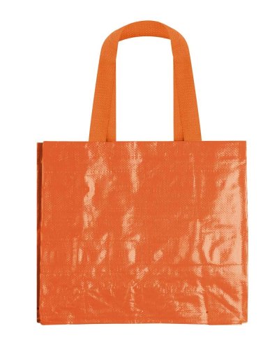 Borsa Shopping Polipropilene laminato con manici lunghi Arancione