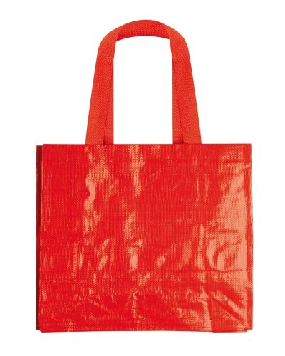 Borsa Shopping Polipropilene laminato con manici lunghi Rosso