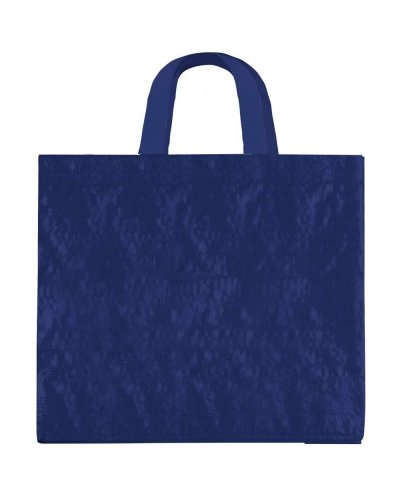 Borsa Shopping Polipropilene laminato con manici corti Blu Navy