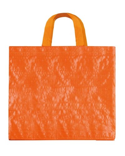 Borsa Shopping Polipropilene laminato con manici corti Arancione
