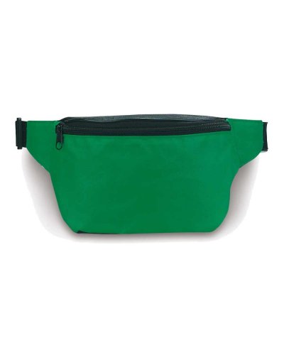Marsupio 2 tasche Bicolore Nero/Verde