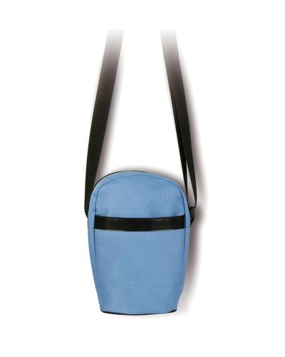 Borsello da spalla con tasca frontale Sky Blue