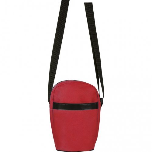 Borsello da spalla Q24321 Nero in nylon 600D con tasca frontale