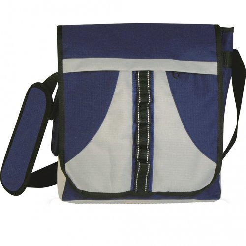 Borsello Q24325 con tracolla in poliestere nero leggero 29x35x10