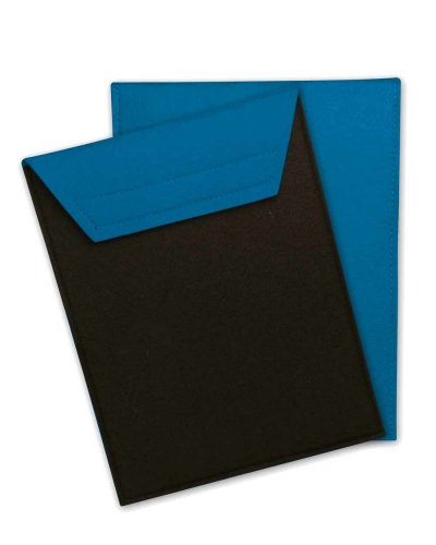 Etui porte  ipad 2 fermeture en velcro. Blu