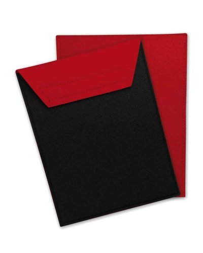Etui porte  ipad 2 fermeture en velcro. Rosso