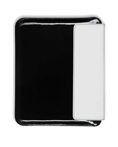 Custodia porta iPad 2 con chiusura in velcro Bianco/Nero
