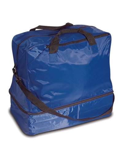 Borsone sportivo con porta scarpe in nylon cm 48 x 28 x 48 Blu