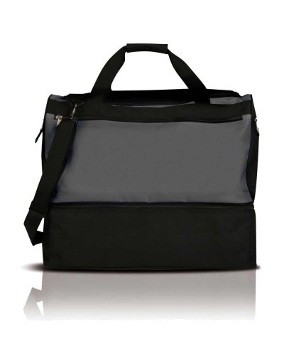 Borsone Sportivo con scomparto portascarpe Grigio