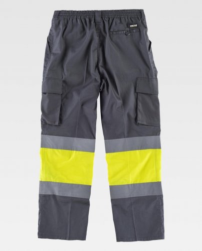 Pantalone multitasche alta visibilità EN-471