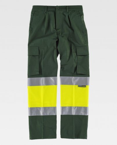 Pantalone multitasche alta visibilità EN-471