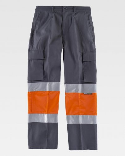 Pantalone multitasche alta visibilità EN-471