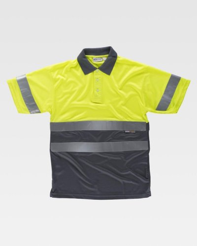 Polo bicolore alta visibilità