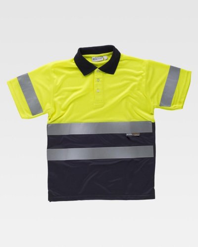 Polo bicolore alta visibilità