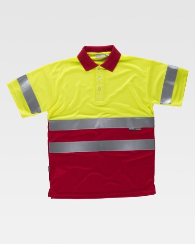 Polo bicolore alta visibilità