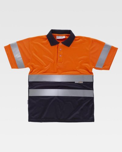 Polo bicolore alta visibilità