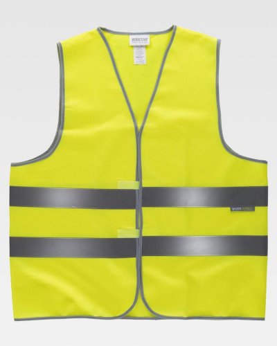 Gilet con chiusura regolabile alta visibilità Classe 1/2