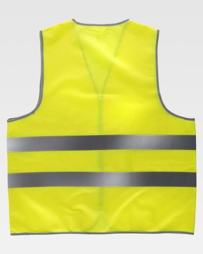 Gilet con chiusura regolabile alta visibilità Classe 1/2