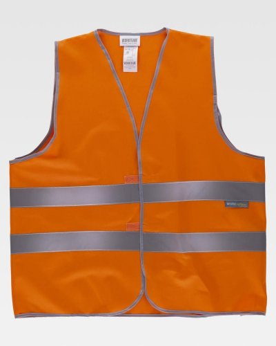 Gilet con chiusura regolabile alta visibilità Classe 1/2