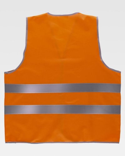 Gilet con chiusura regolabile alta visibilità Classe 1/2