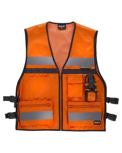 Gilet alta visibilità con con regolazioni laterali