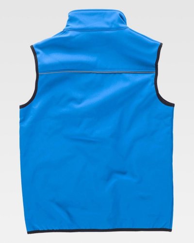 Gilet workshell con bordo riflettente