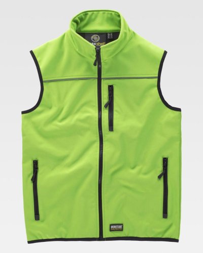 Gilet workshell con bordo riflettente LIME