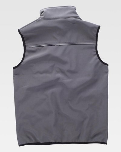 Gilet workshell con bordo riflettente