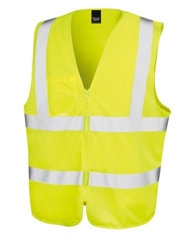 Zip I.D Safety Tabard Fluorescent Yellow