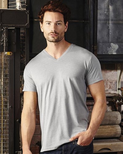 T-shirt uomo HD taglio slim scollo a V