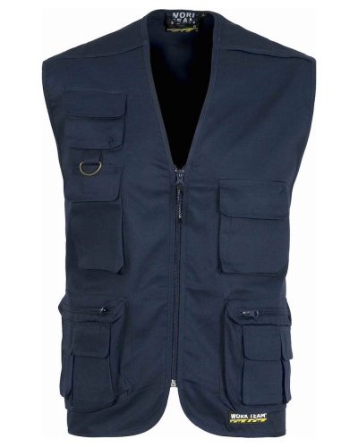 Gilet multitasche tipo Safari NAVY