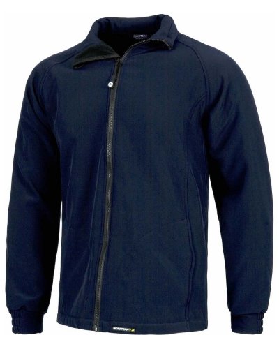 Giacca workshell doppio strato e polsini elastico NAVY